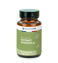 Complément Rhodiola Nootrolab 60 gélules pour la résilience au stress et l'équilibre émotionnel. Formule naturelle pour énergie et concentration.